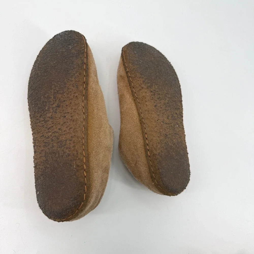 Sorel Suede Slipper Kids 3 Tan Cabincore Gorpcore Hygge Cozy Comfort